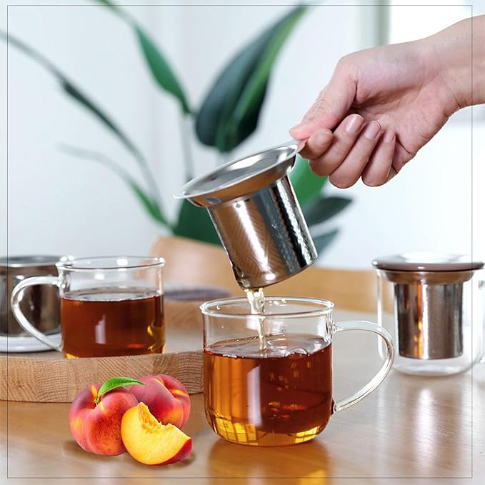 Tea4U Flavored Black Ceylon TeaBags (Peach) - Ideal Quality from Sri Lanka's Finest Leaves and Expertly Blended - 25 Count