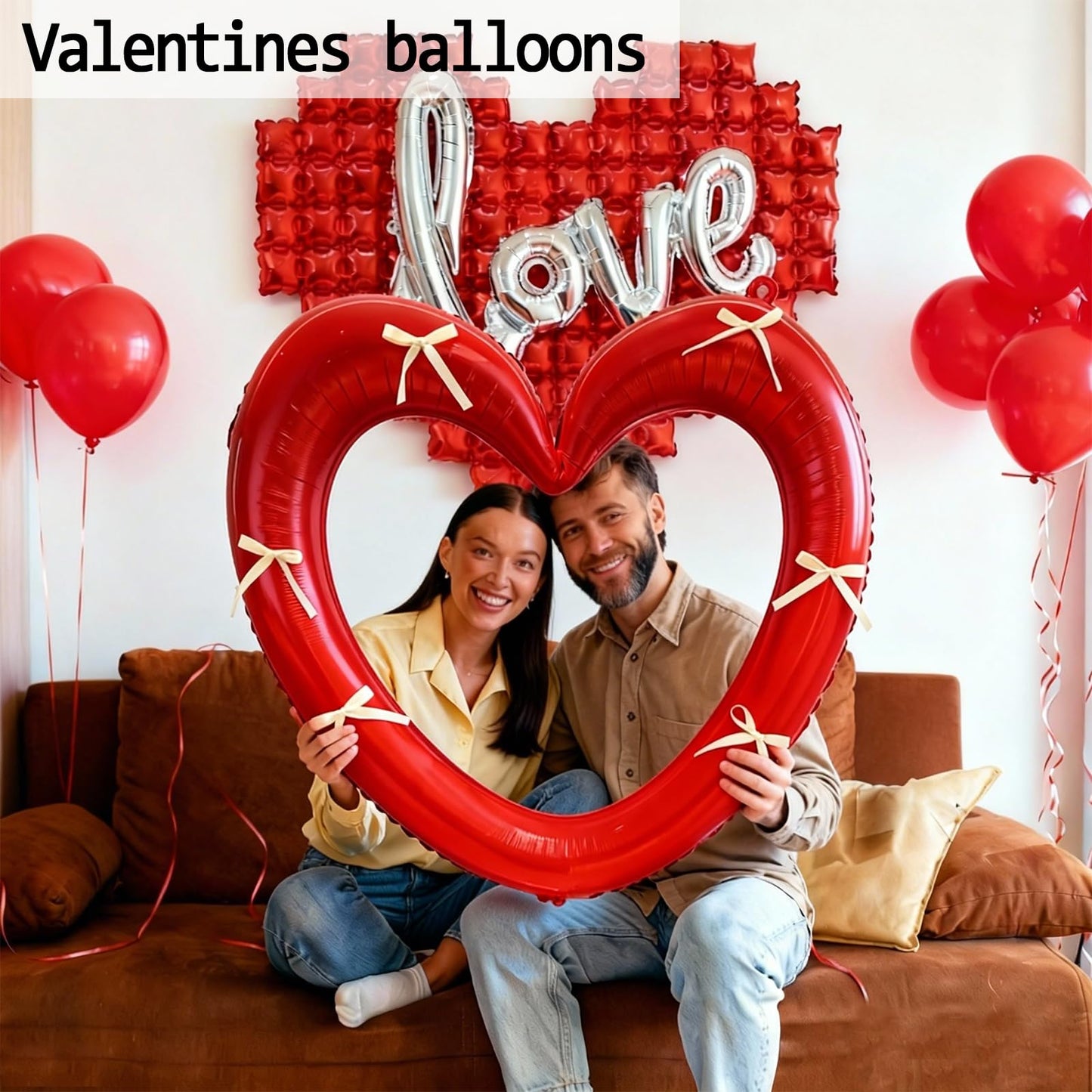 648PCS Valentines Party Decorations Kit with Rose Petals, Red and Silver Heart Balloons, Valentines Day Decor for Home, Wedding Decorations, Anniversary, Galentines Day Party