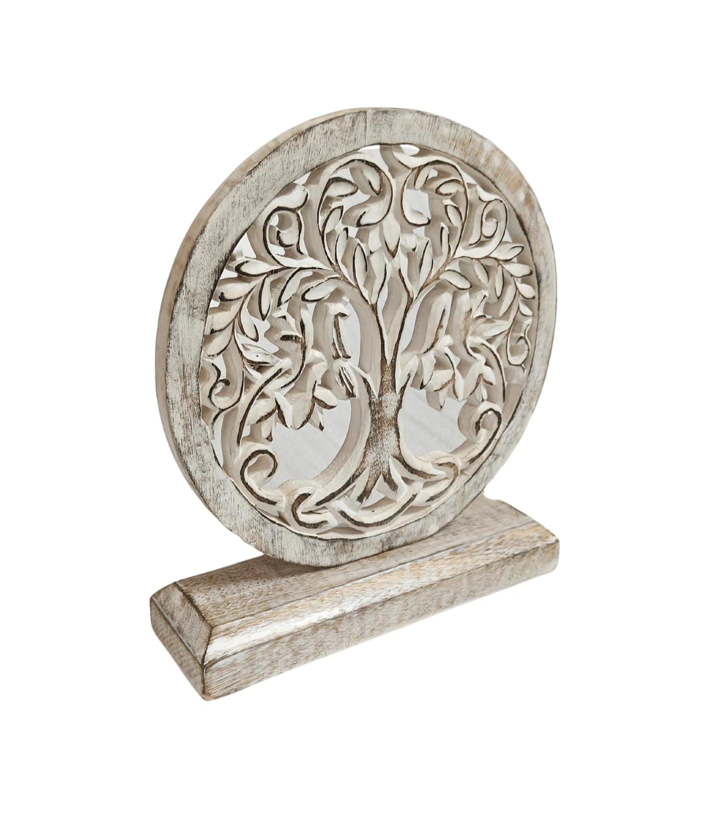 VANIYA CRAFTS® Wooden Carved Handmade Engraved Table Decor Table Sculpture Home Decor Statue for Living Room, Bedroom, Office Desktop, Cabinets