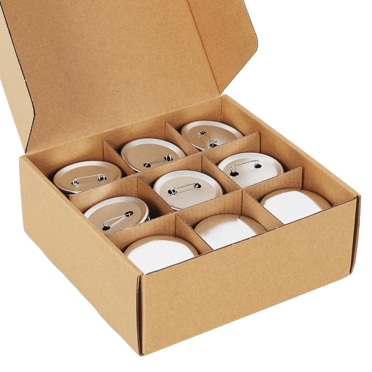 110 Sets 58mm / 2.28 inch (Approx. 2.25) Button Maker Supplies, Blank Pins Buttons Press for DIY Badge Maker Machine, Parts to Create Custom Pins