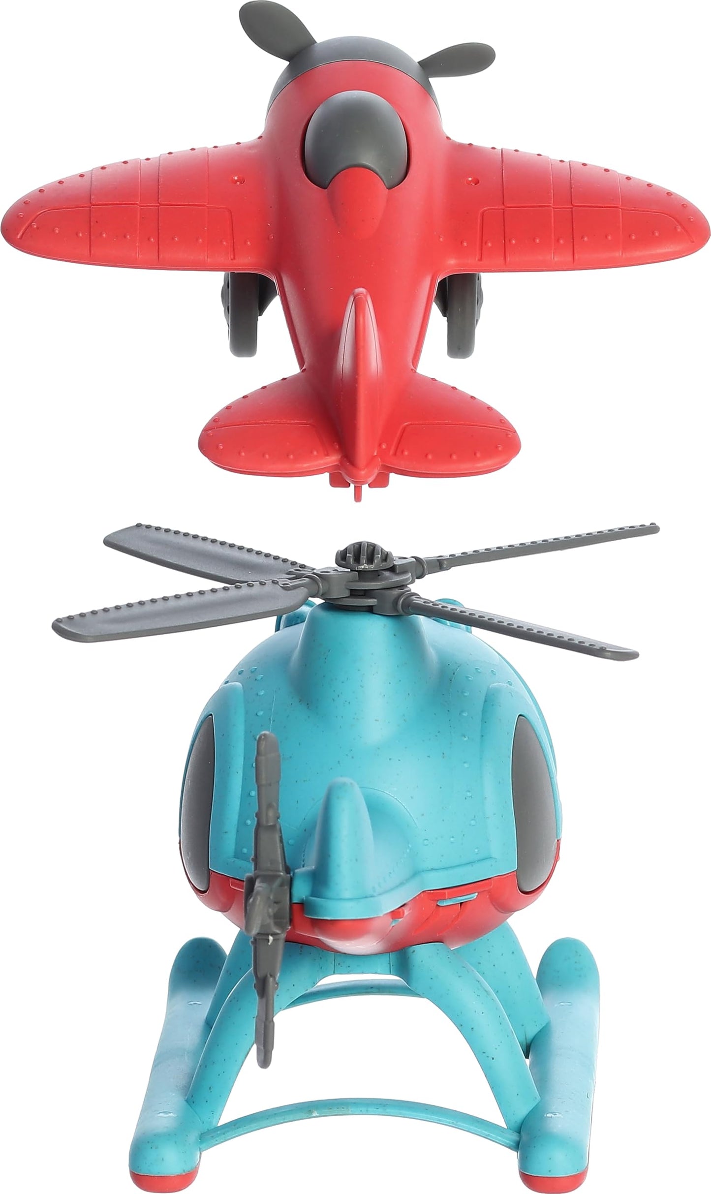 Aurora® Toys Versatile Wheatley™ Plane & Helicopter Toys - Imaginative Play - Unplugged Play - Blue 10 Inches