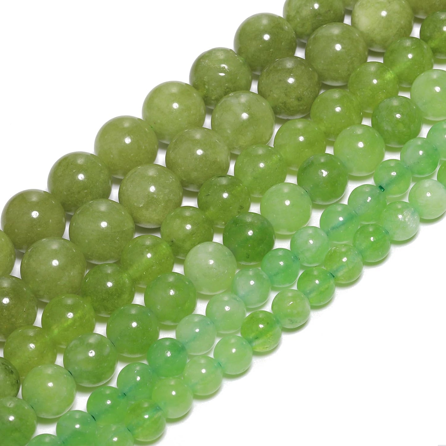 6mm Green Olivine Natural Stone Beads Round Loose Beads for Jewelry Making Yochus DIY Beads Bracelet Necklace