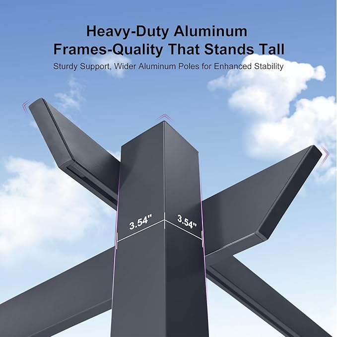 PURPLE LEAF 10' x 13' Aluminum Outdoor Pergola Retractable Pergola with Double Sun Shade Canopy Modern Grape Trellis Metal Pergola with Light for Patios Garden Deck Backyard, Gray