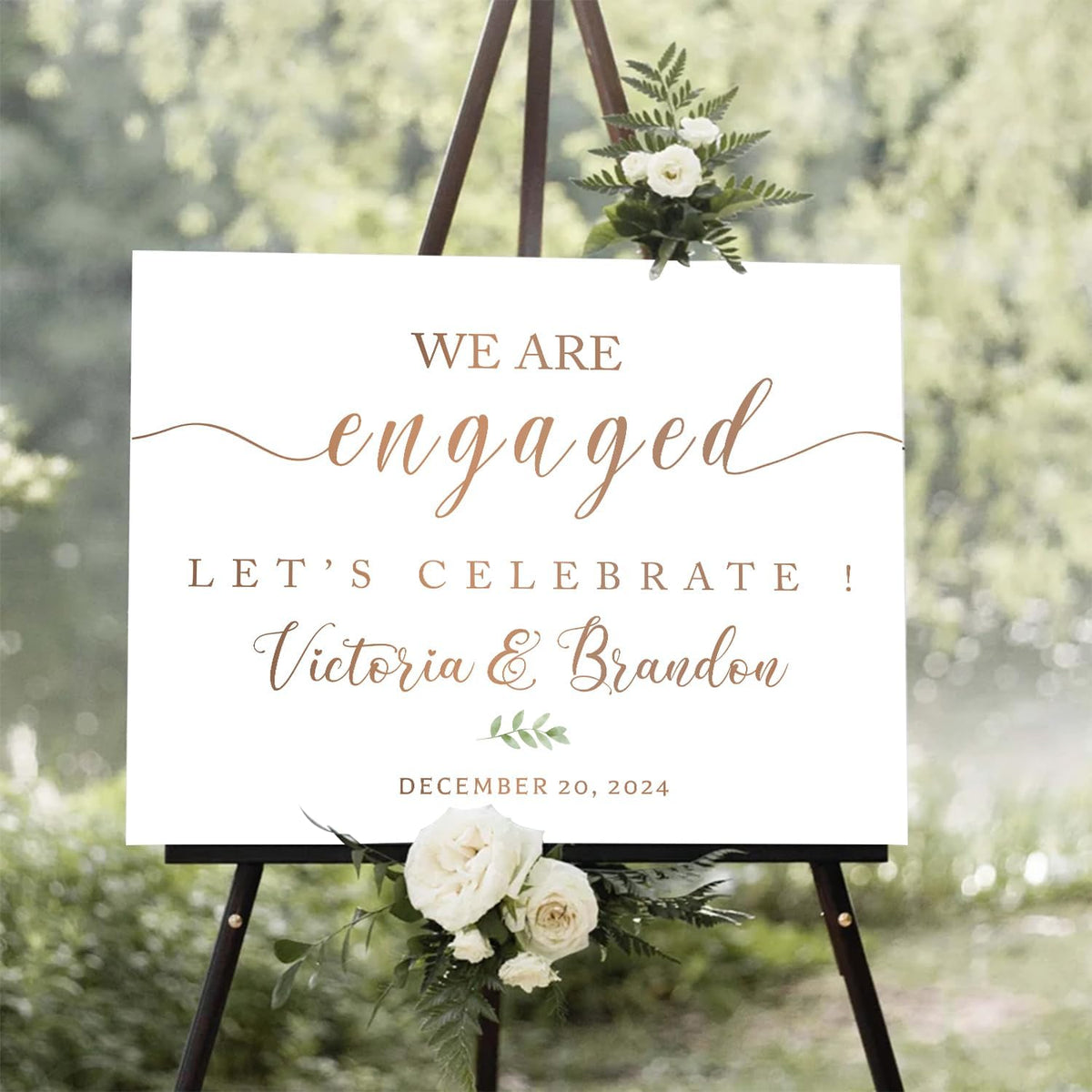 We Are Engaged Minimalist Welcome Sign, Modern Engagement Sign Printable, Engagement Party Welcome Sign, Engagement Sign With Stand, Engagement Party Decorations, Full Size, Version 18