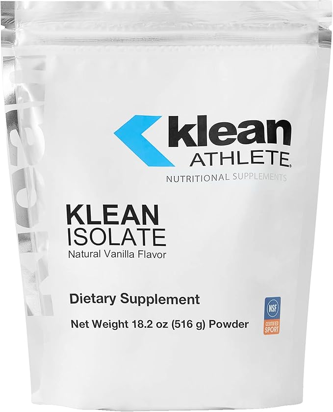 Klean ATHLETE Klean Isolate - Whey Protein Isolate - Daily Protein & Amino Acid - Intake for Muscle Integrity* - NSF Certified for Sport - 20 Servings - Natural Vanilla Flavor