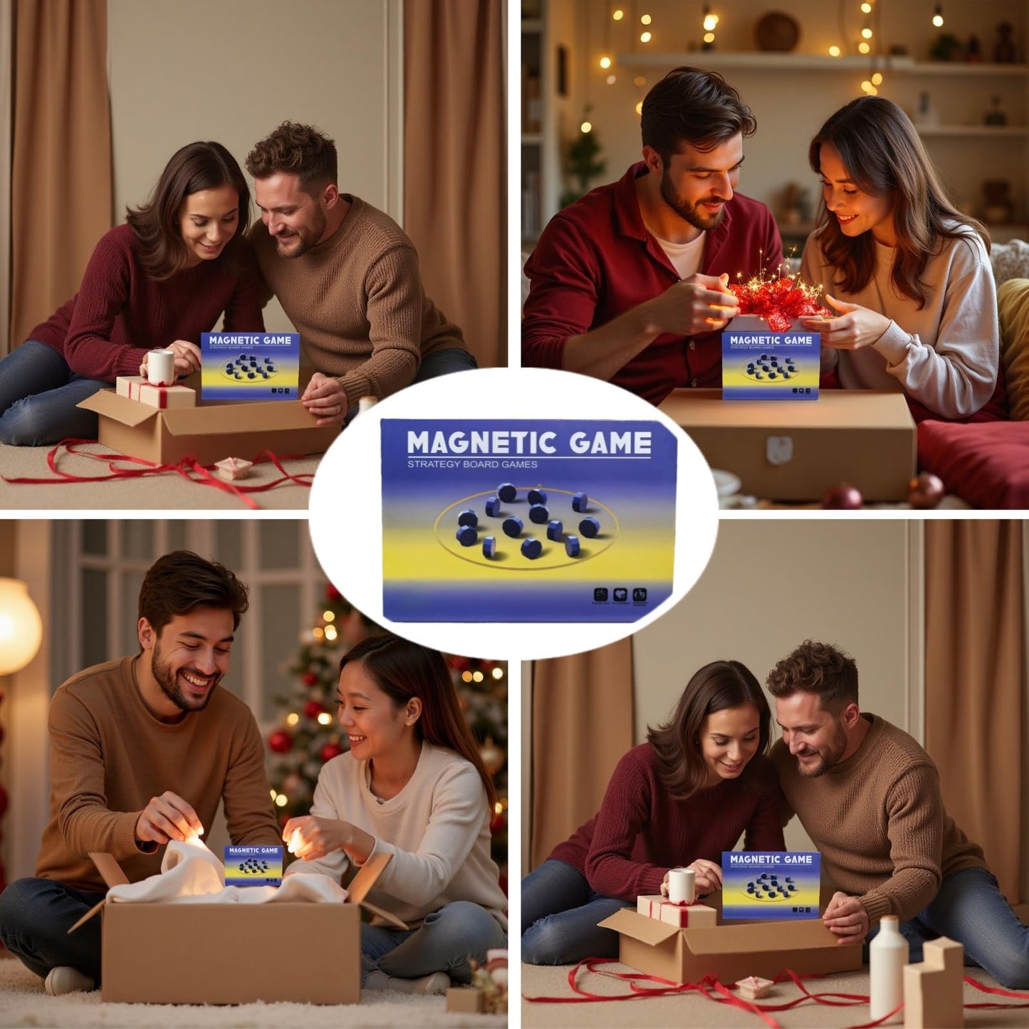 Featyyu Magnet Chess Game Magnet Game with String, Puzzle Strategy Games for Easter Basket Stuffers Family Games Night & Party & Birthday & Christmas, Game Collections, Gaming Tops