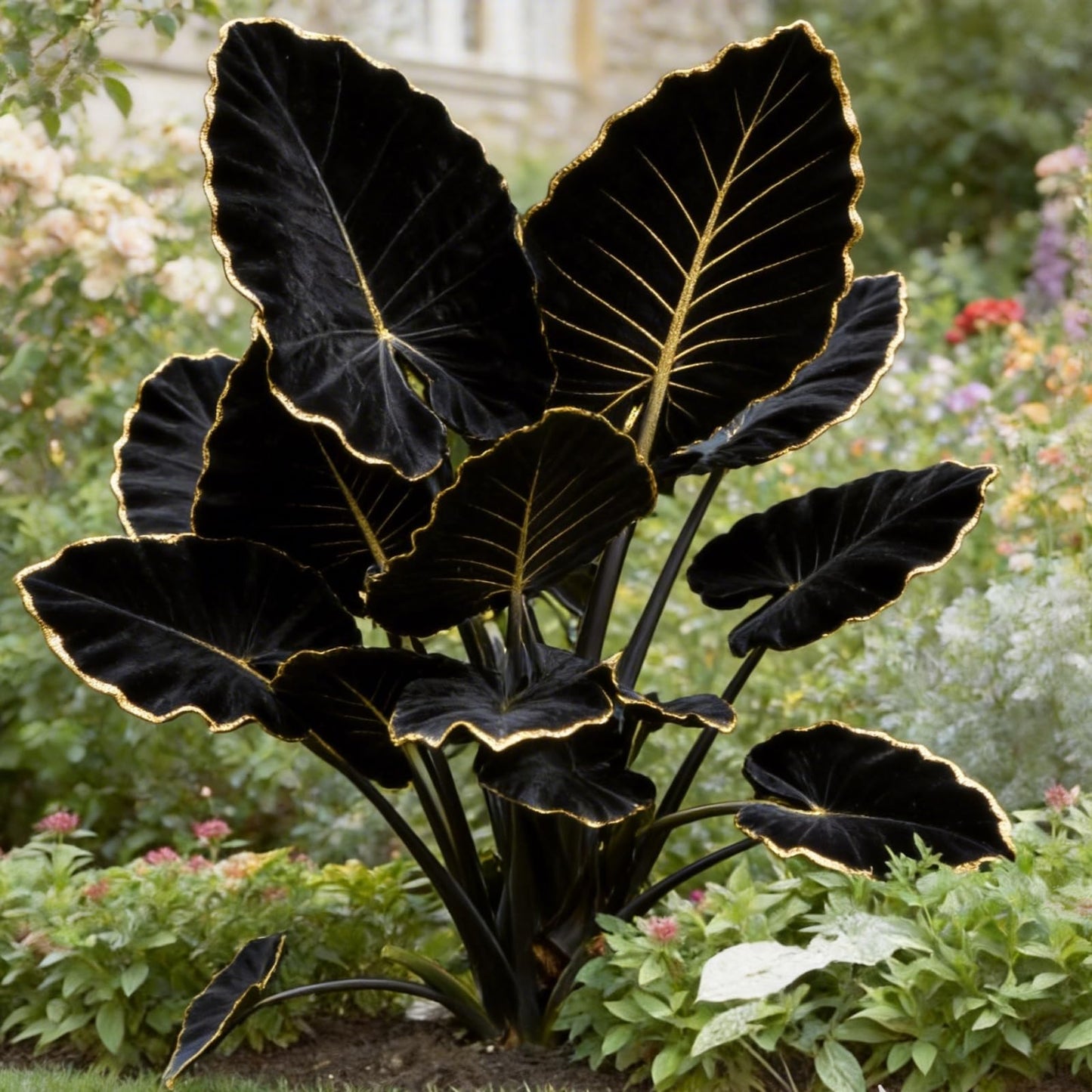 Large Elephant Ear Plant Bulbs | Tropical Colocasia for Outdoor Garden & Patio Landscaping (10)