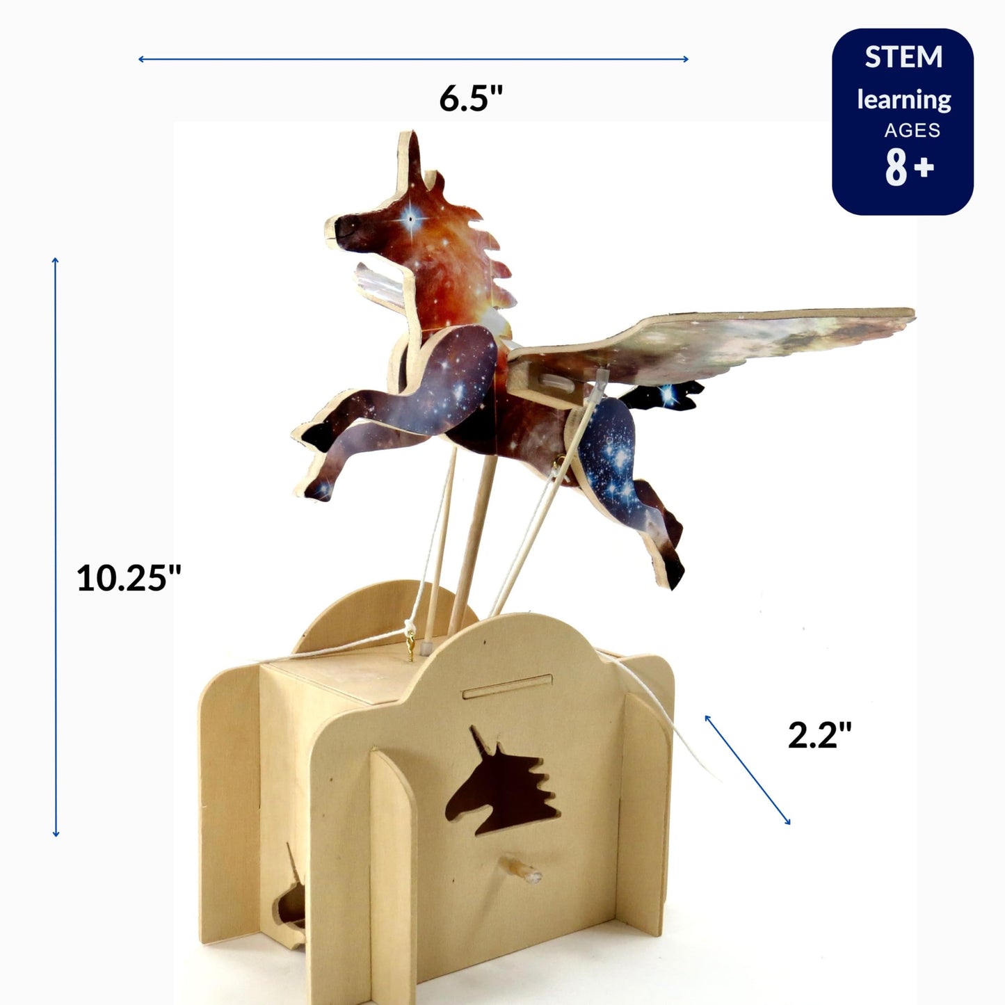 Pathfinders Stem kit - Automata Flying Unicorn Girls and Boys – Build a Moving Unicorn Model – Magical Mechanical Toy – Educational Engineering Gift for Kids 8+