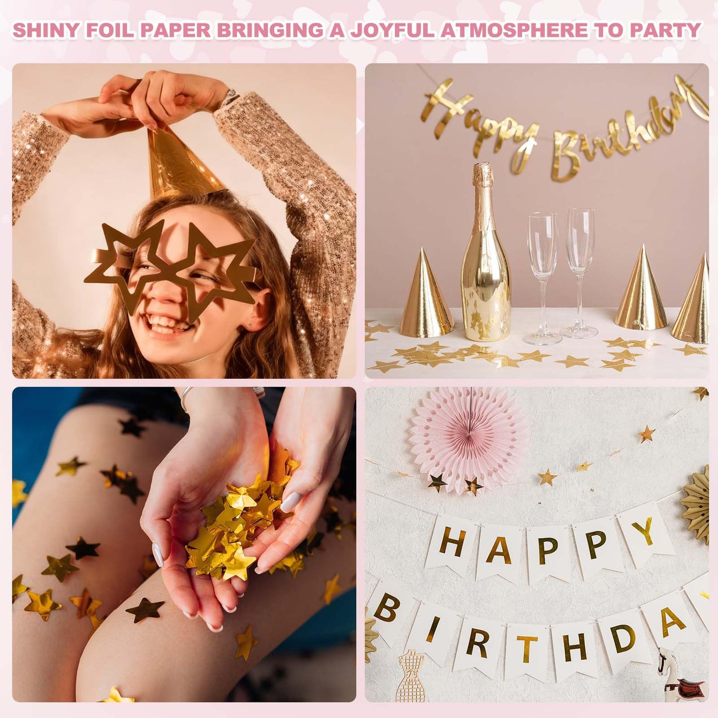 MECCANIXITY 20 Sheets Metallic Foil Paper, A4 Thick 250gsm Cardstock Foil 8.3" x 11.7" Shiny Mirror Glitter Paper Sheets for Crafts Scrapbooks Cards Party Decorations, Light Green