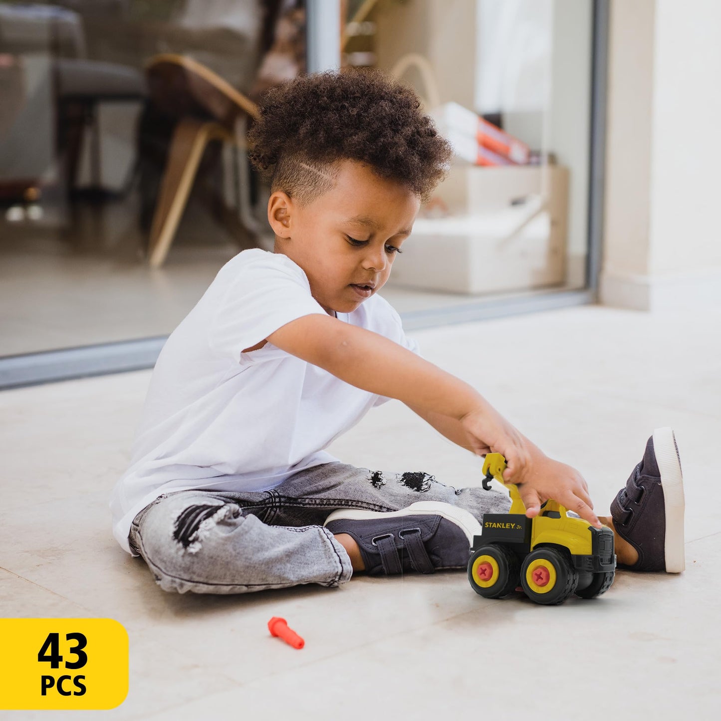 Red Toolbox Stanley Jr. Take Apart Dot 3 Piece Set