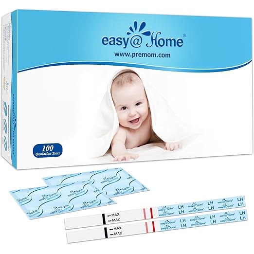 Easy@Home Pregnancy Test Sticks + Easy@Home Smart Basal Thermometer + Easy@Home Ovulation Test Strips (100-pack)