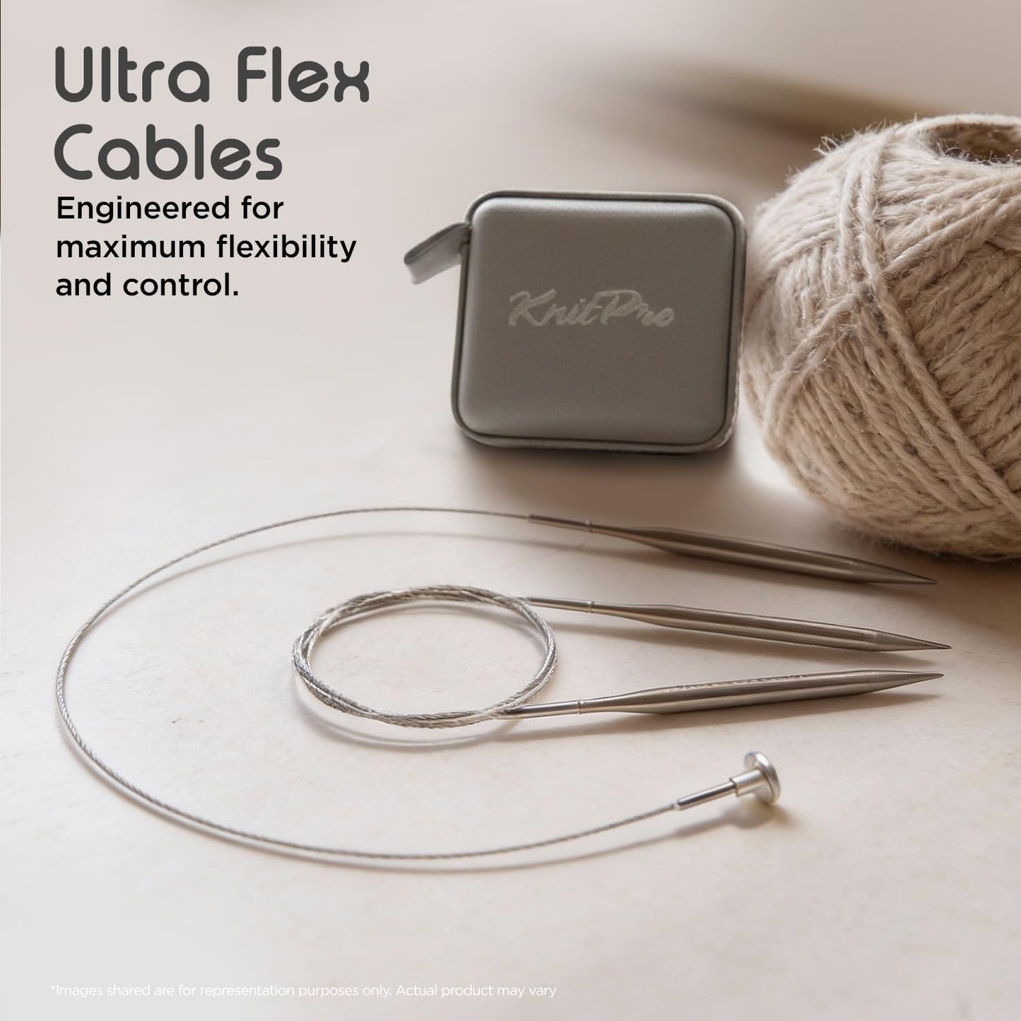 KnitPro Stelo Midi Normal Interchangeable Needle Set 5" (13cm) | 7 US Sizes (2.5 to 8)