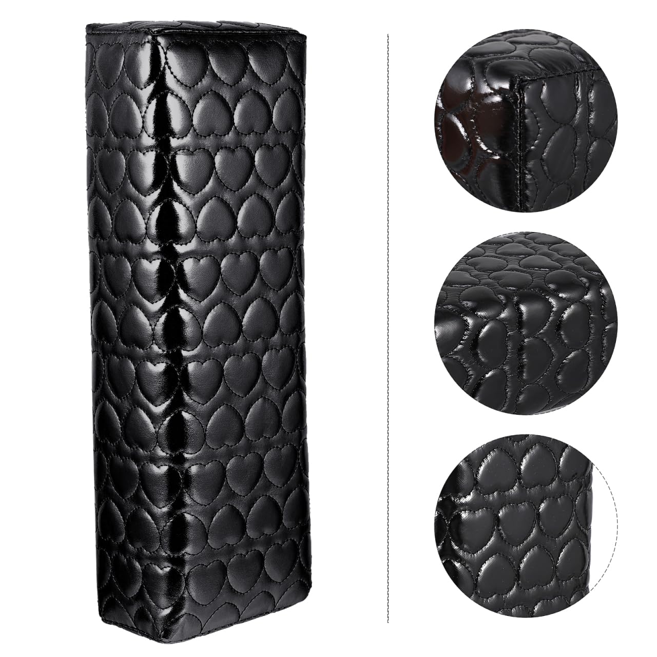 Beaupretty PU Leather Nail Arm Rest Cushion Ergonomic Manicure Hand Rest Pillow for Nail Techs Professional Wrist Support for Salon and DIY Home Use