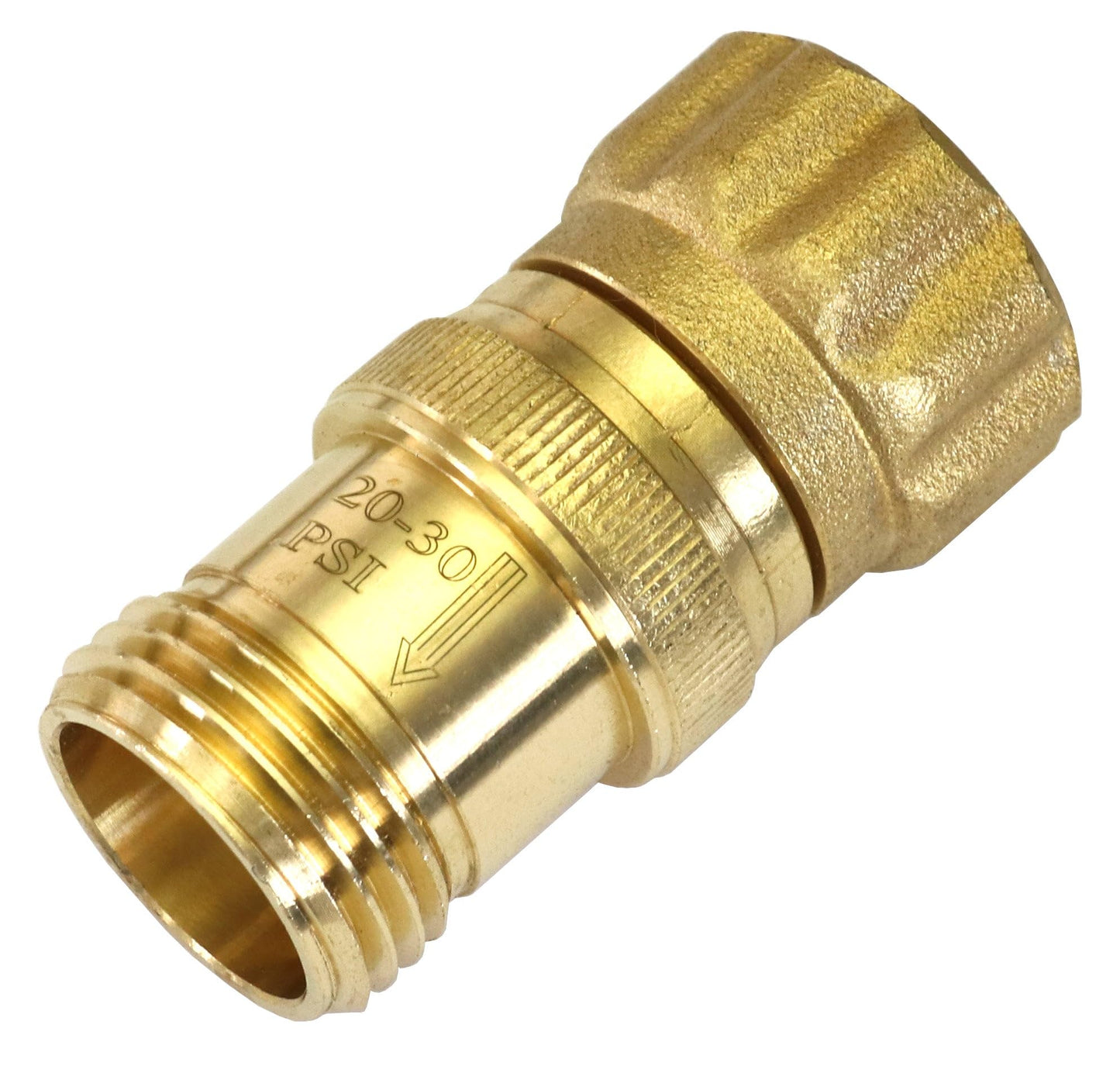 Vibrant Yard Co. Heavy Duty Brass Pressure Regulator for Drip Irrigation System and Soaker Hose - 25 PSI Water Control Valve 3/4" FHT