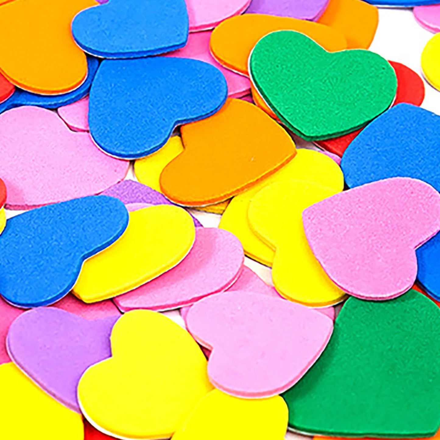 400 Pcs Foam Heart Stickers Self Adhesive Valentine's Day Heart Stickers Greeting Card Stickers for Scrapbooking Art Craft