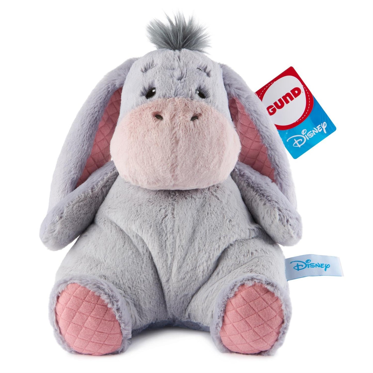 GUND Disney Official Eeyore Oh So Snuggly Plush, Winnie the Pooh, Eeyore Donkey Stuffed Animal for Ages 1 and Up, Grey, 12.5”