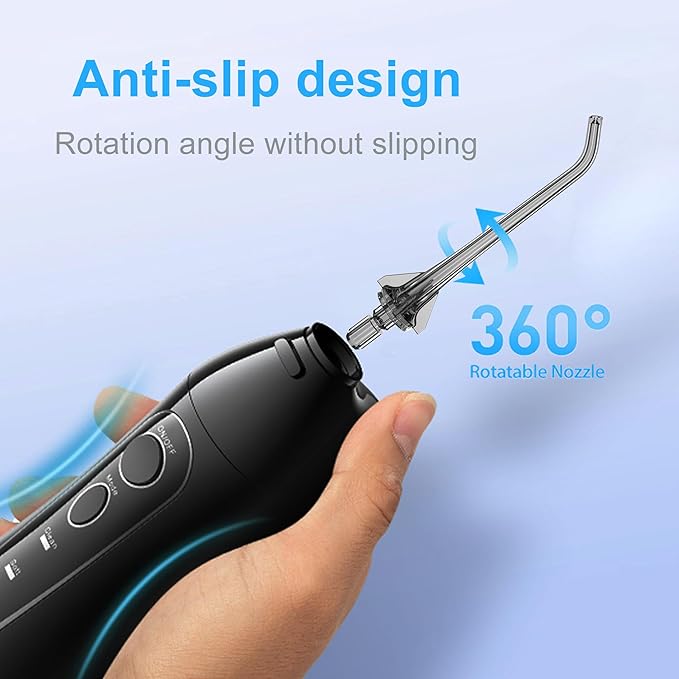 Replacement Heads for COSLUS Water Flosser, Water Flosser Replacement Tips Oral Irrigator Jet Tip Only Compatible COSLUS C20 (F5020E), E40 (WFP14), C31 (F5023), C50, and C51（Black）