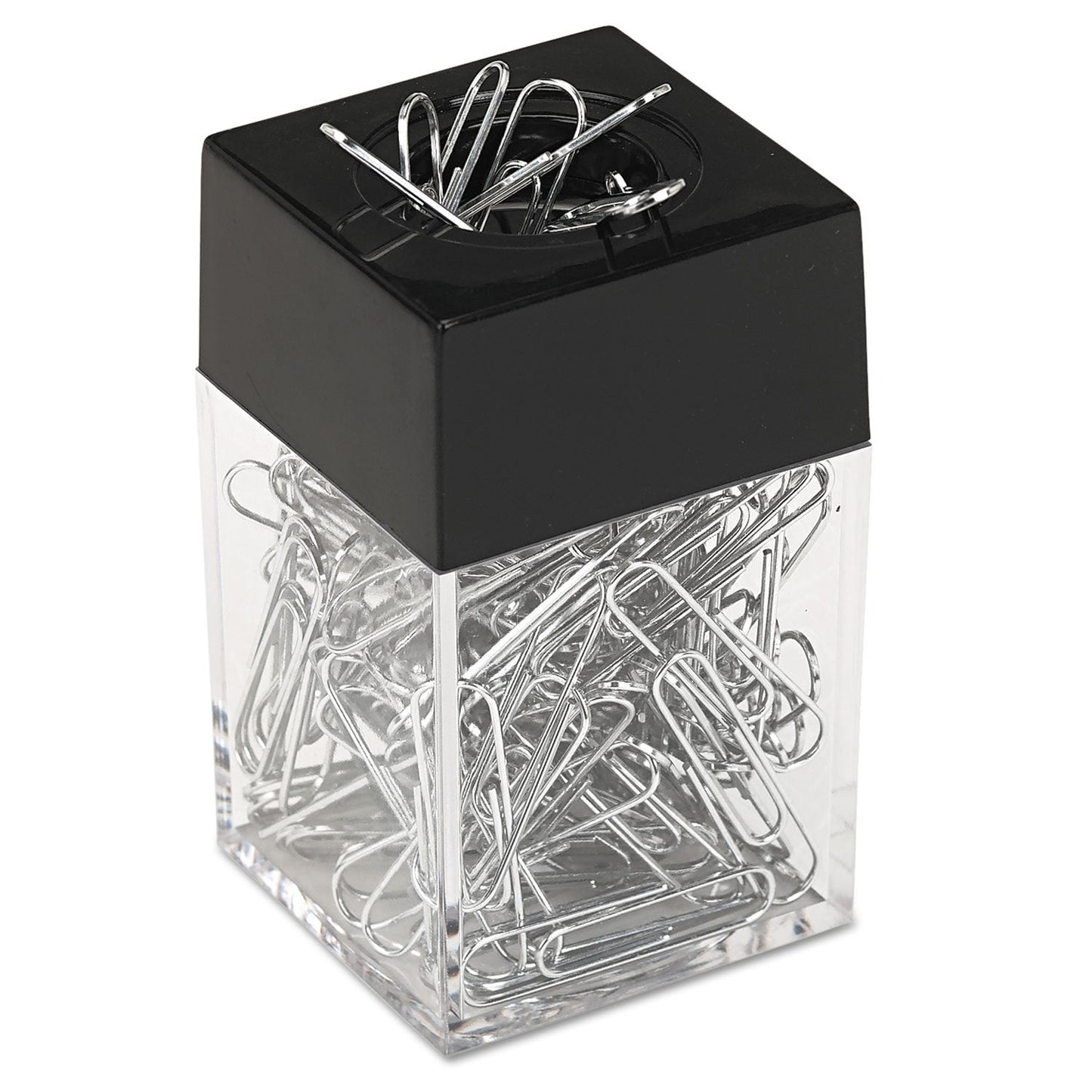 Paper Clip Dispenser, Magnetic Paper Clip Holder – Compact Size fits Perfectly on Your Desk or Table – Great for School, Office - 6 Pack