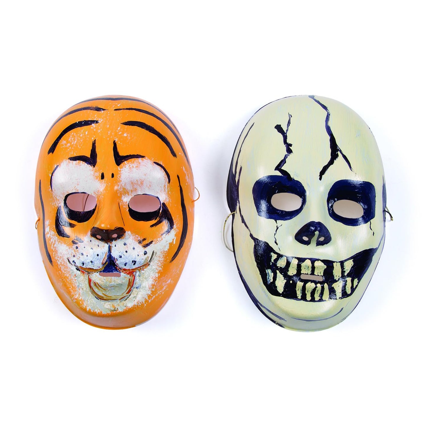 Fun Express DIY White Face Masks - 12 Masks - Great for Halloween, Mardi Gras, Birthdays and Fun DIY Crafts - Color Your Own