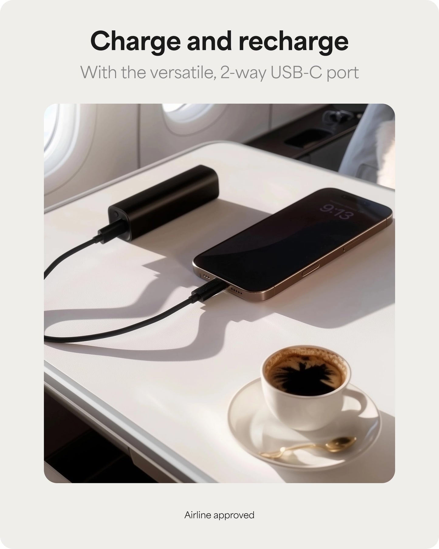 Mophie Powerstation Fast 5,000mAh Power Bank |Portable | 20W, Single-Device