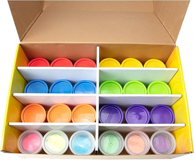 Crayola Scented Dough 48-Pack - Party Favors & Kids Toys, Non-Toxic Crayola Dough Set for Creative Fun, 6 Core Colors & Bonus Neon Dough, Ideal for Classroom & Holiday Activities