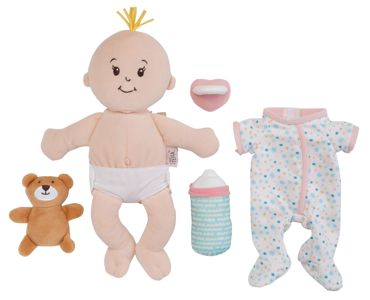 Manhattan Toy Wee Baby Stella Sleepy Time Scents Soft Doll Set, 12",Peach