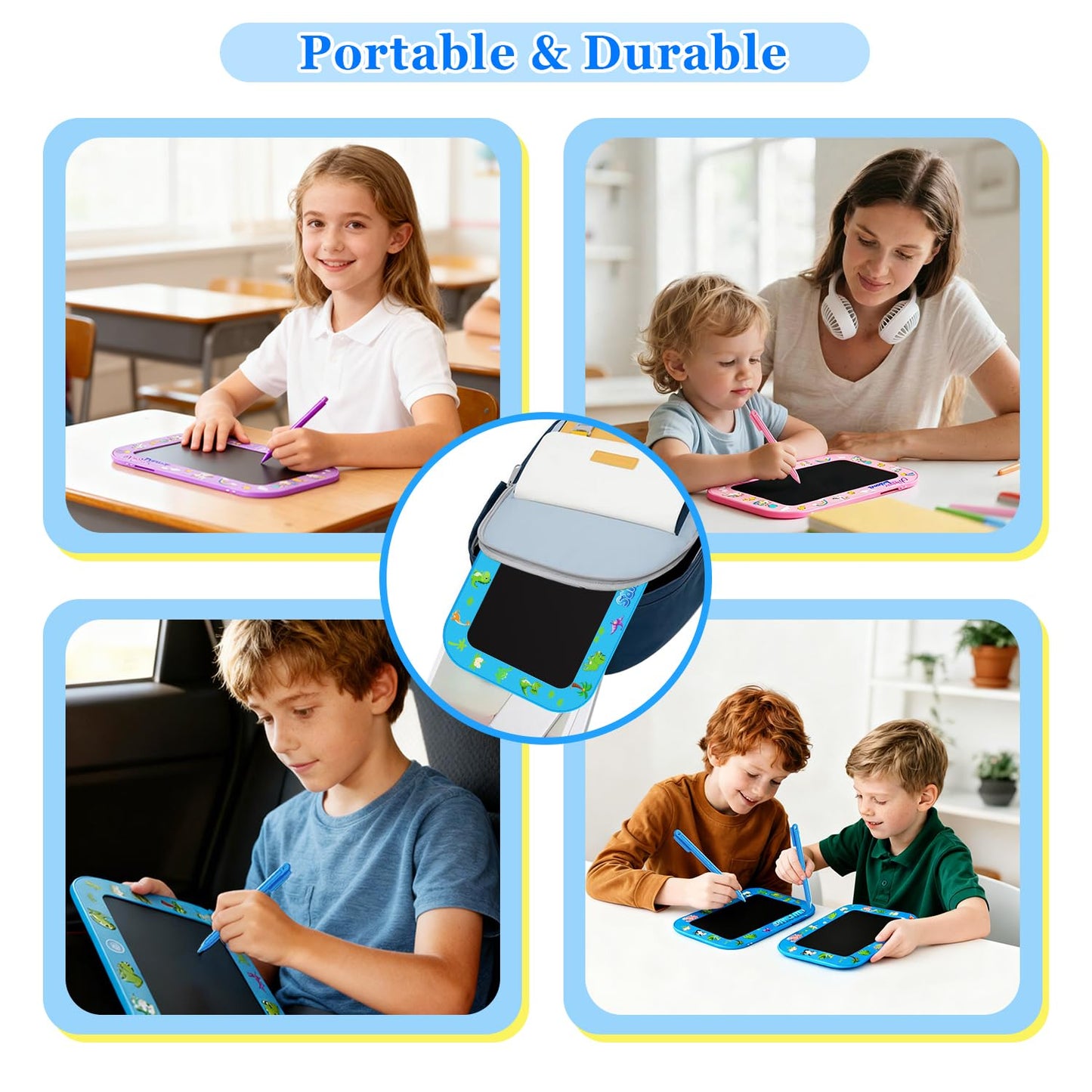 LCD Writing Tablet for Girls Boys Kids,10 Inch Colorful Toddler Doodle Board Drawing Tablet Toy