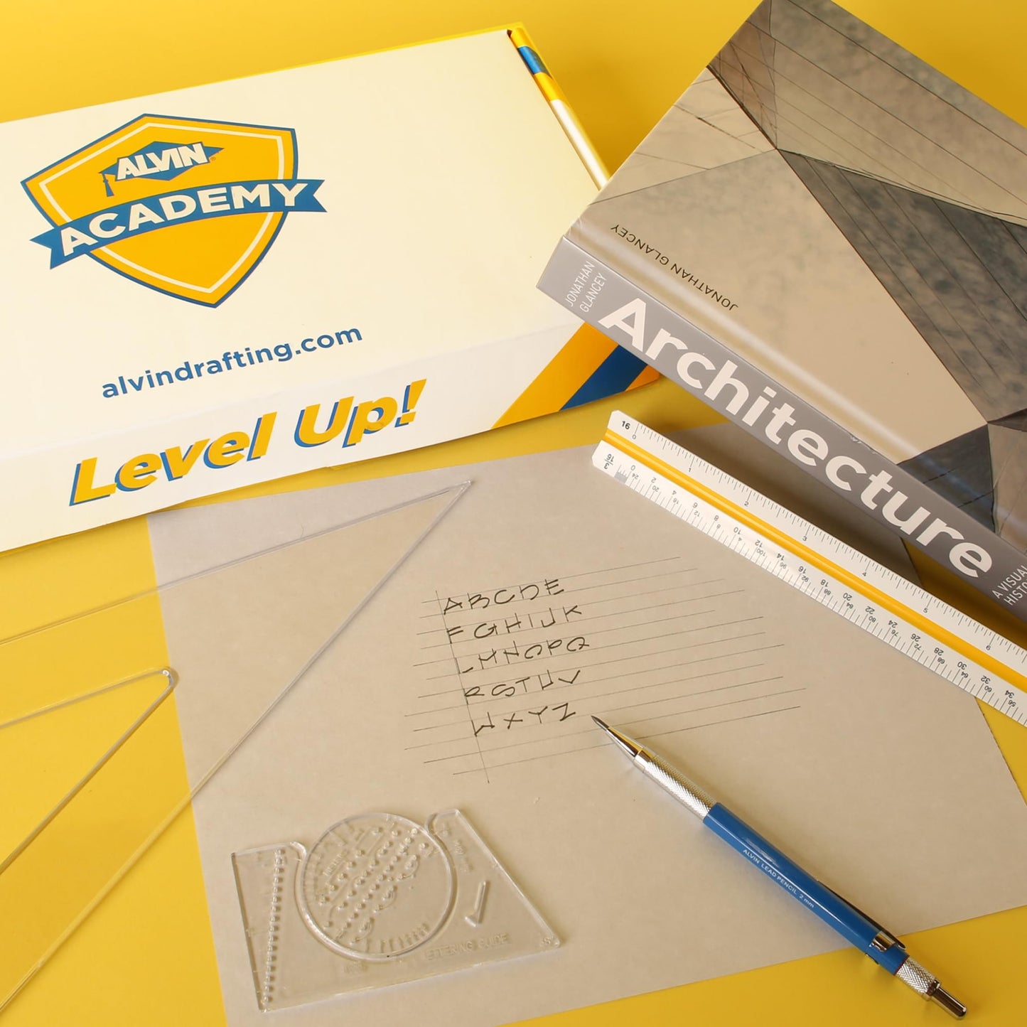 ALVIN Academy Drafting, Drawing and Design Launch Kit | 10 Pieces | Class Tools for Geometry, Architecture and Engineering Students | - Model DDKL1