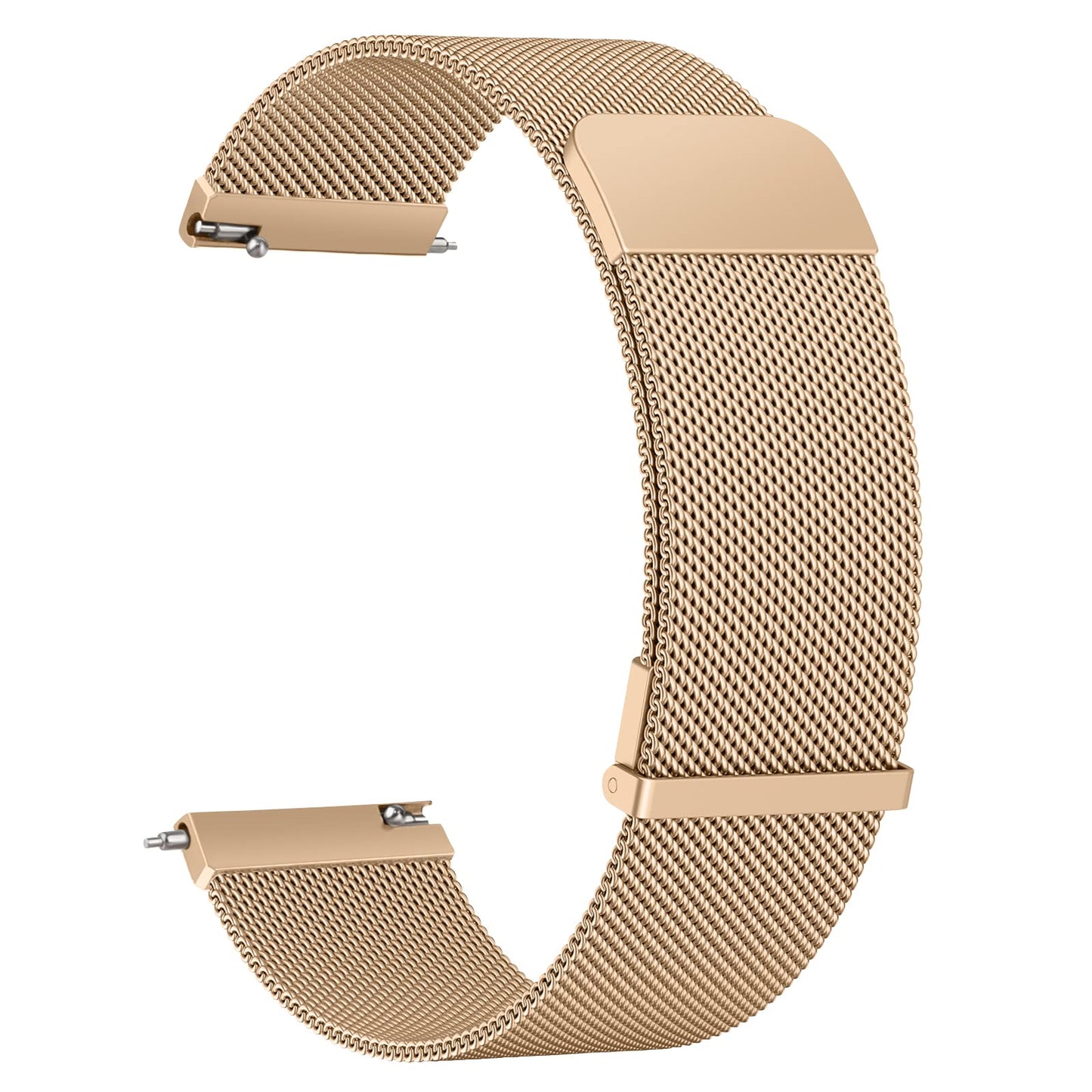 Vanjua 22mm Watch Band for Women Men, 22mm Quick Release Stainless Steel Metal Mesh Loop Adjustable Magnetic Replacement Wristbands Straps Bands