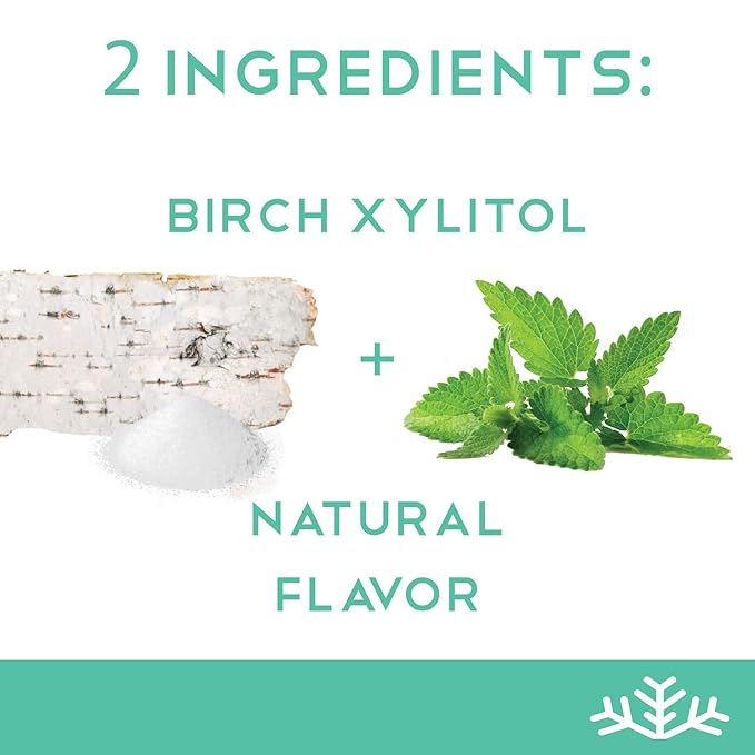 Wintergreen KETO Xylitol Candy Chips (6-Pack) - SNØ 1.5oz Tin - Sugar-Free Candy With Only 2 Ingredients | Low Carbs, Diabetic-Friendly, Non-GMO, Vegan, GF & Kosher | Purest candy in the world