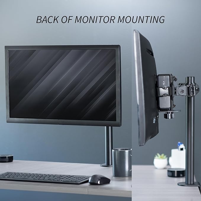 VIVO Adjustable Thin Client Mini PC Mount Bracket, CPU VESA Under Desk and Monitor Arm Computer Holder, Black, MOUNT-PC05C