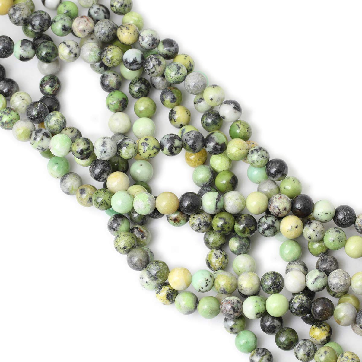 CHEAVIAN 45PCS 8mm Natural Australian Jade Stone Beads Round Loose Beads for Jewelry Making DIY Handmade Materials 1 Strand 15"
