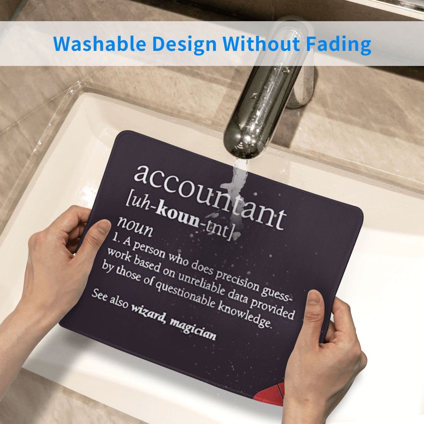 Novelty Accounting Mousepad Accountants Mouse Pad - Accountant Accounting Gift Mug Cup Mousemat 9.2 Inch Mouse Mats Colleague Gifts Funniest