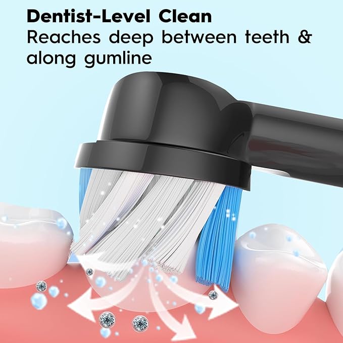 Replacement Toothbrush Heads Compatible with Oral B Pro 1000 Electric Toothbrush,Replacement Brush Heads Refill for Genius X,Smart 1500,Pro 5000,16 Count