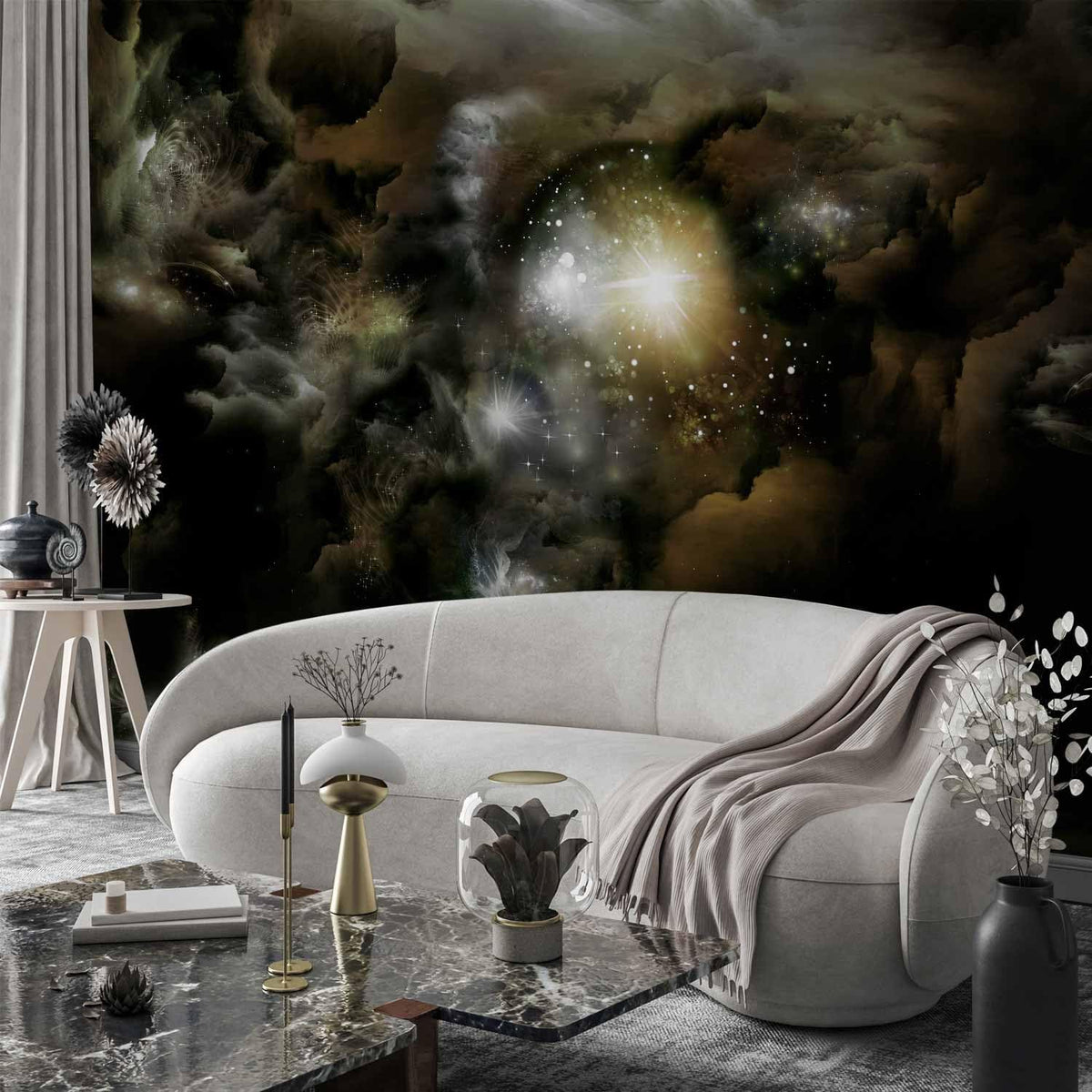 artgeist Wall Mural Cosmos Galaxy 177x124 in - XXL Non-Woven Wallpaper Fleece Wall Decor Photo Print Picture Image Design Home n-A-0027-a-b