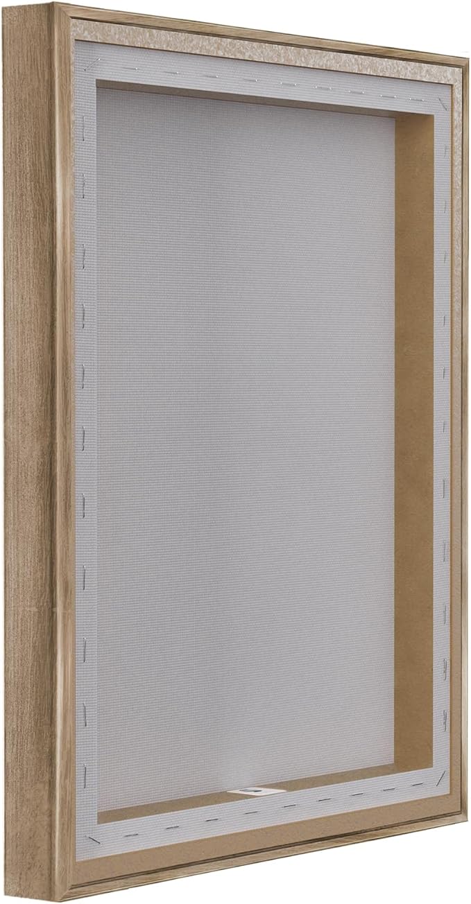 Stupell Industries Abstract Mindfulness Exercise Framed Floater Canvas Wall Art Design by Tim Parker, Brown Floater Frame, 21 x 17