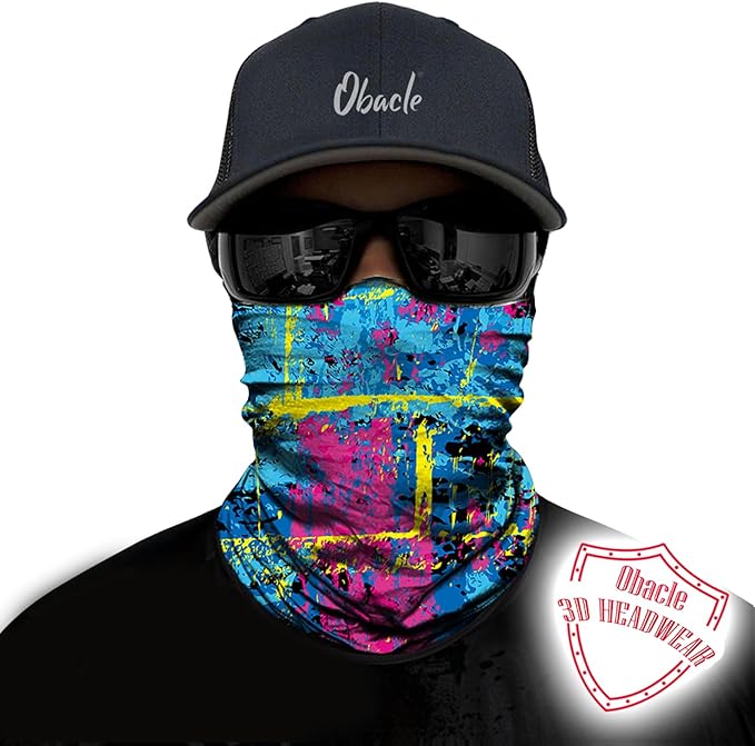 Obacle Neck Gaiter Face Mask Bandana for Dust Wind Sun Protection for Men Women