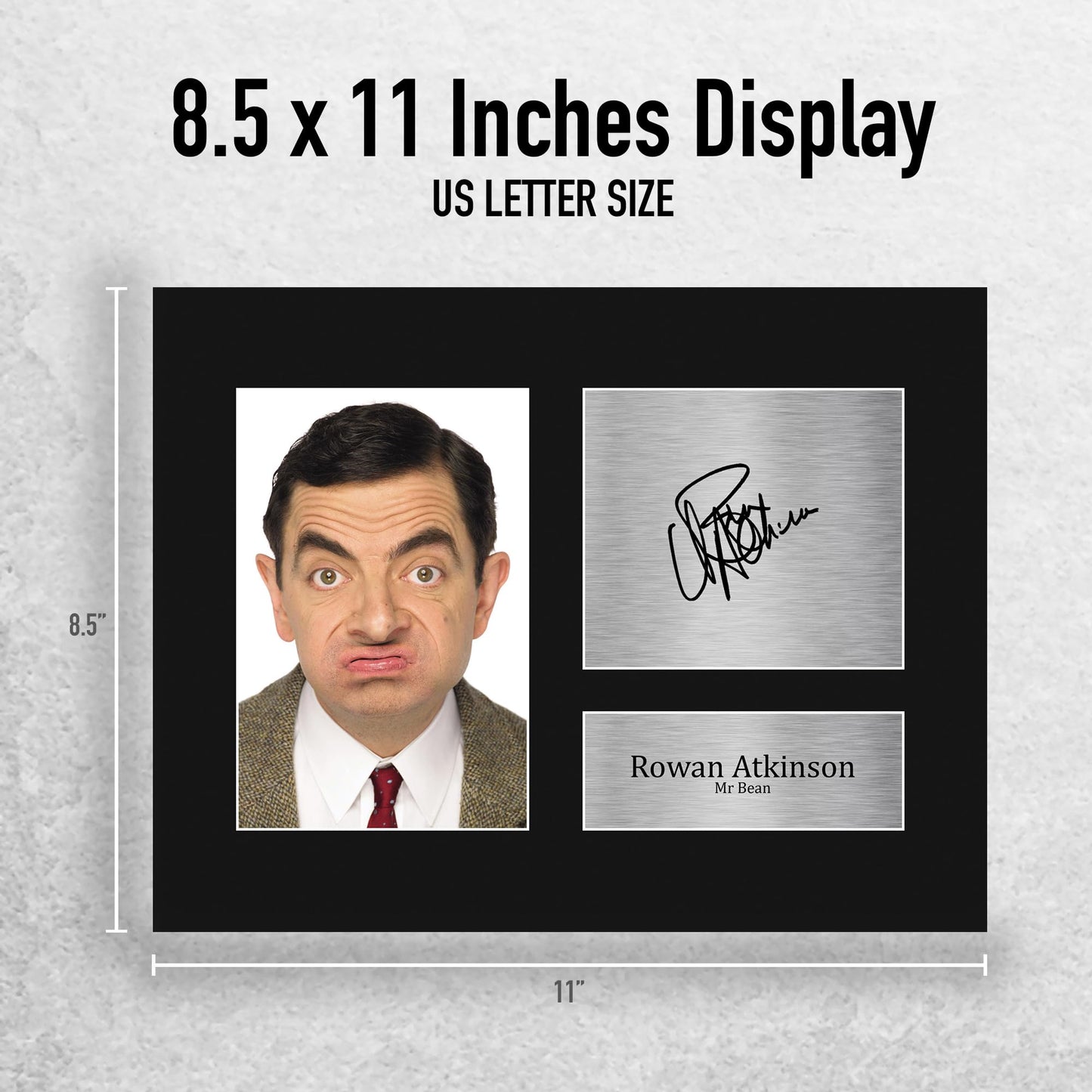 HWC Trading Rowan Atkinson Mr Bean Gifts Printed Signed Autograph Picture for TV Show Fans - US Letter Size