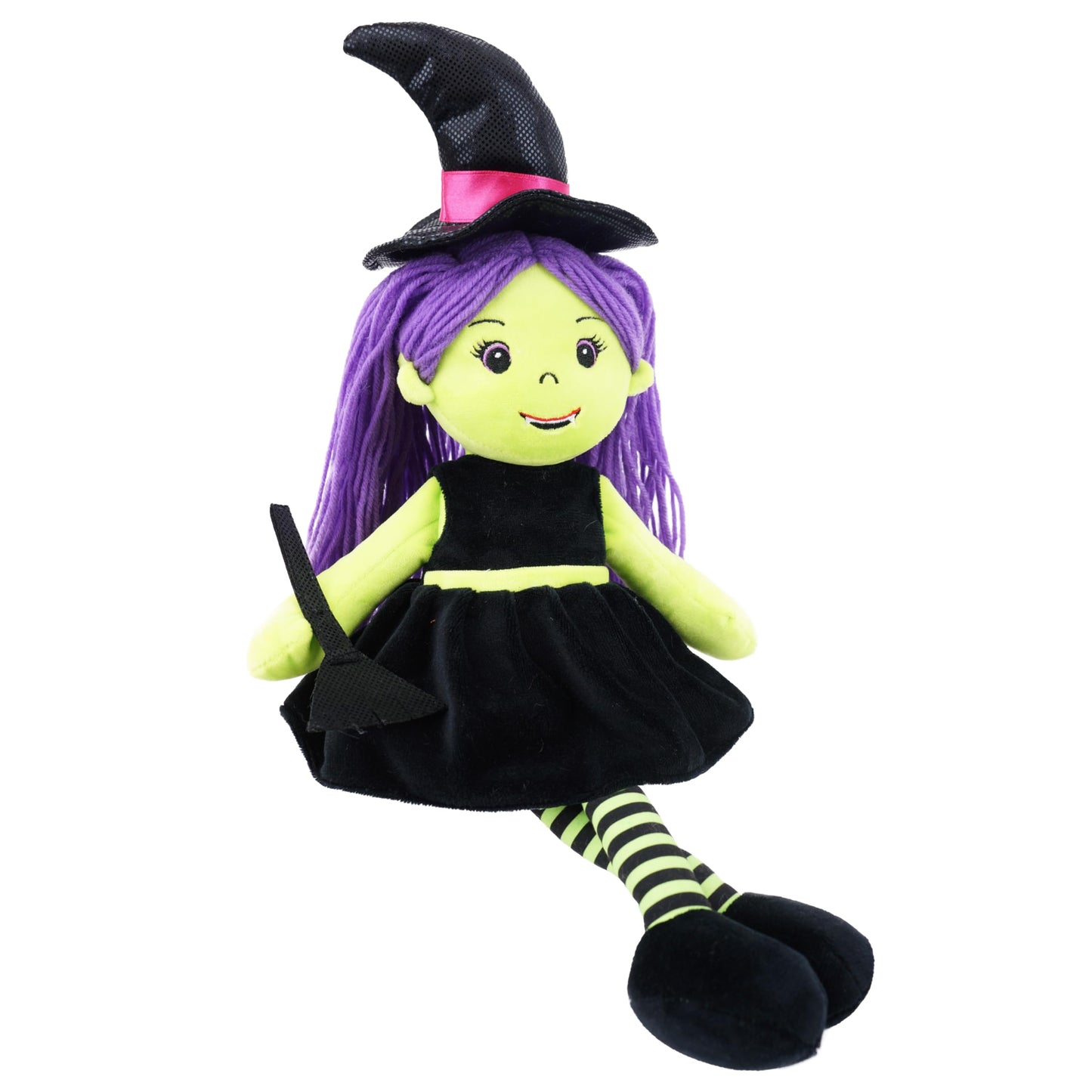 June Garden 14" Snuggle Cutie Sophie - Soft Cuddly Witch Doll - Adorable for Kids & Toddlers - M