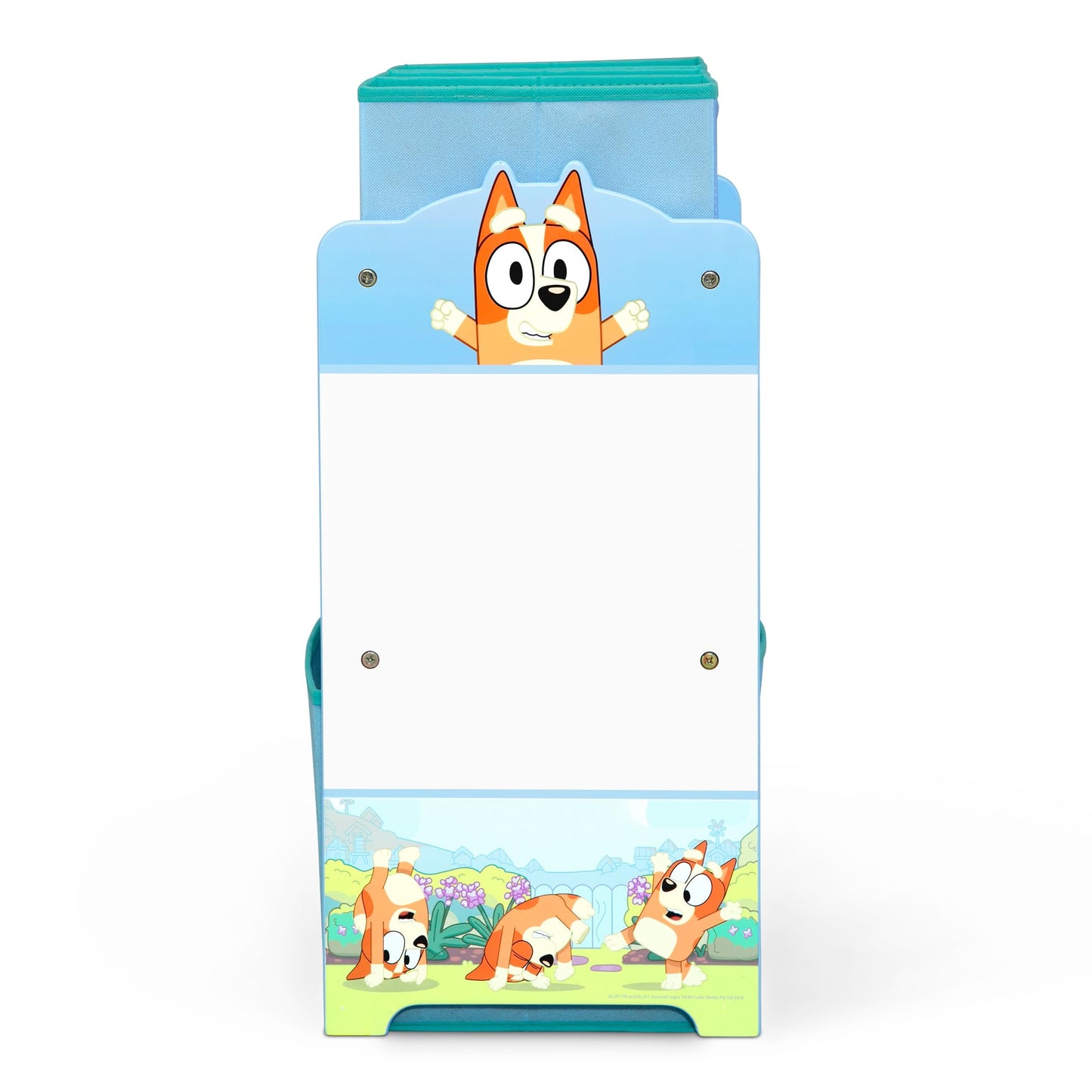 Delta Children - Bluey Design & Store 6 Bin Toy Storage Organizer - Greenguard Gold Certified, Blue