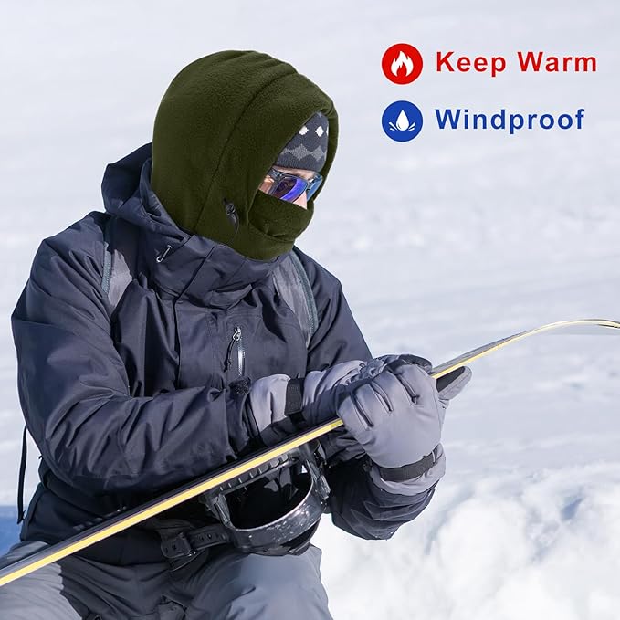 Frienda 8 Pcs Balaclava Ski Mask Men Windproof Warmer Face Covers Adjustable Winter Mask for Men Women