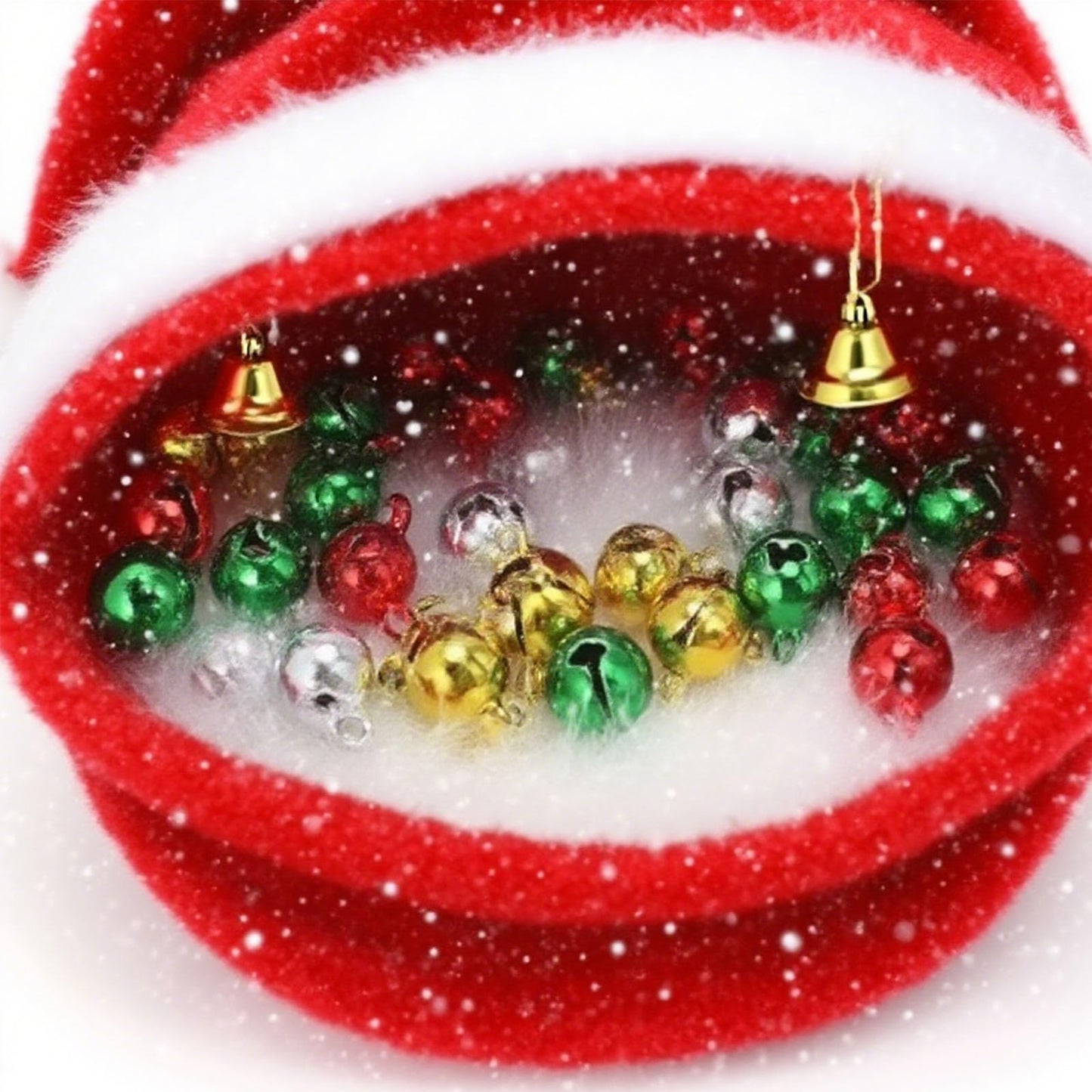 240PCS/0.24IN Small Bells for Crafts Mini Craft Bells with Jingle Sound Perfect for DIY and Christmas Home Decorations