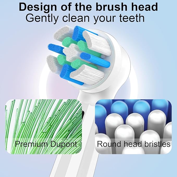 12pcs iO Replacement Heads Compatible with Oral B IO 2/3/4/5/6/7/8/9/10 Series Electric Toothbrush,Compatible with Oral B io Series Toothbrush Heads with Medium Bristles,White