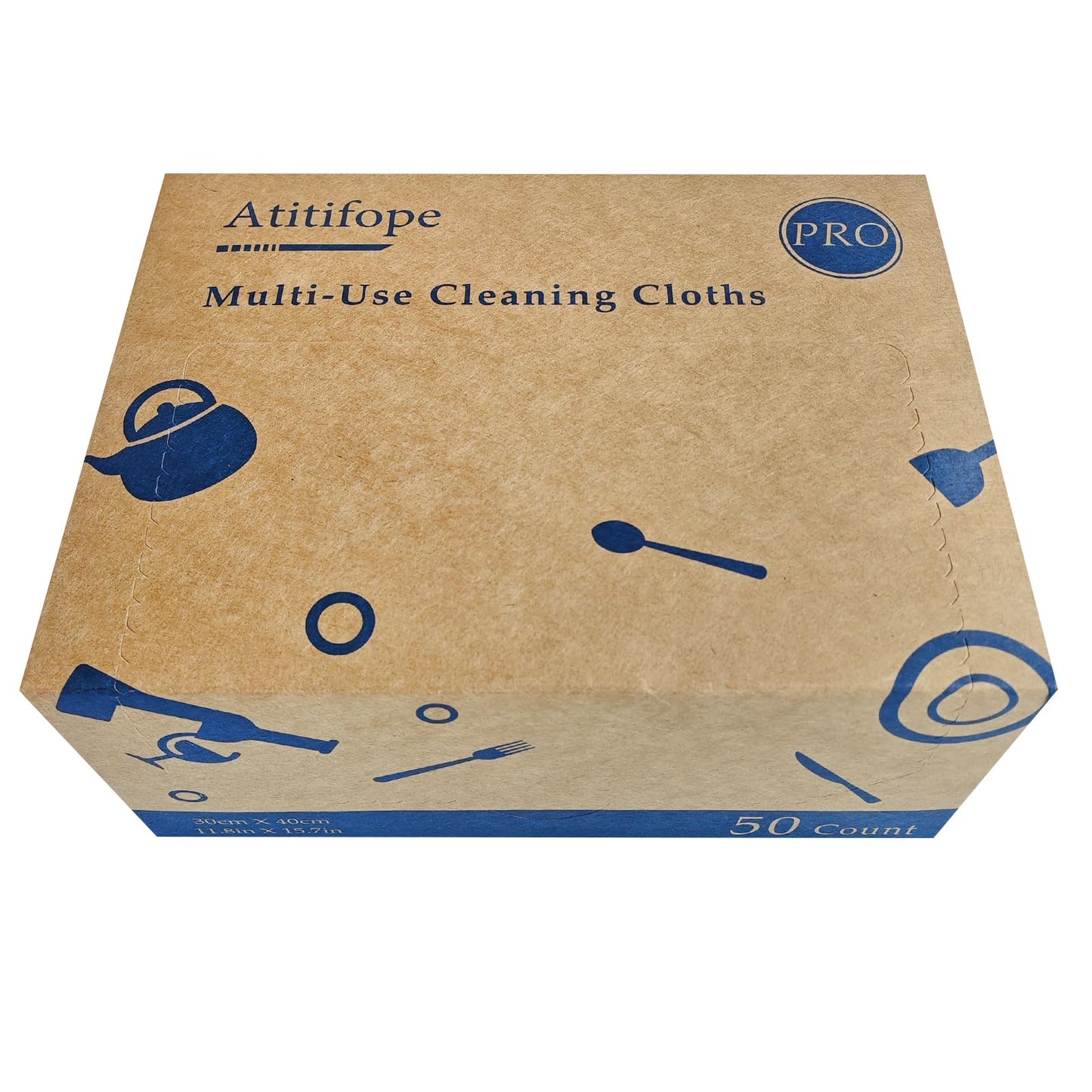 Atitifope Heavy Duty Wipes Dish Cloths 50Pieces Reusable Wipes Multi-use Cleaning Cloths Towels