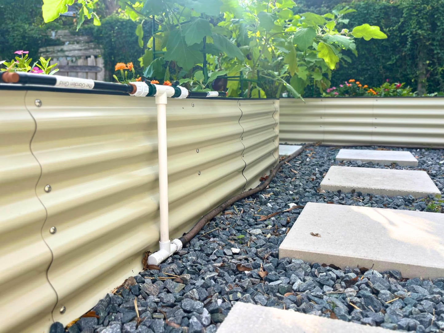Garden Grid Manifold - 12" Tall, Double Style | Link All of Your Garden Grids So They Water Together | Ideal for Side-By-Side Garden Grid Connections