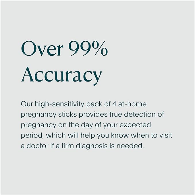 Natalist Pregnancy Tests Early Home Detection Kit for Women - Clear & Accurate Rapid Results Ease Your Mind up to 5 Days Before Missed Period - 4 Count (1)