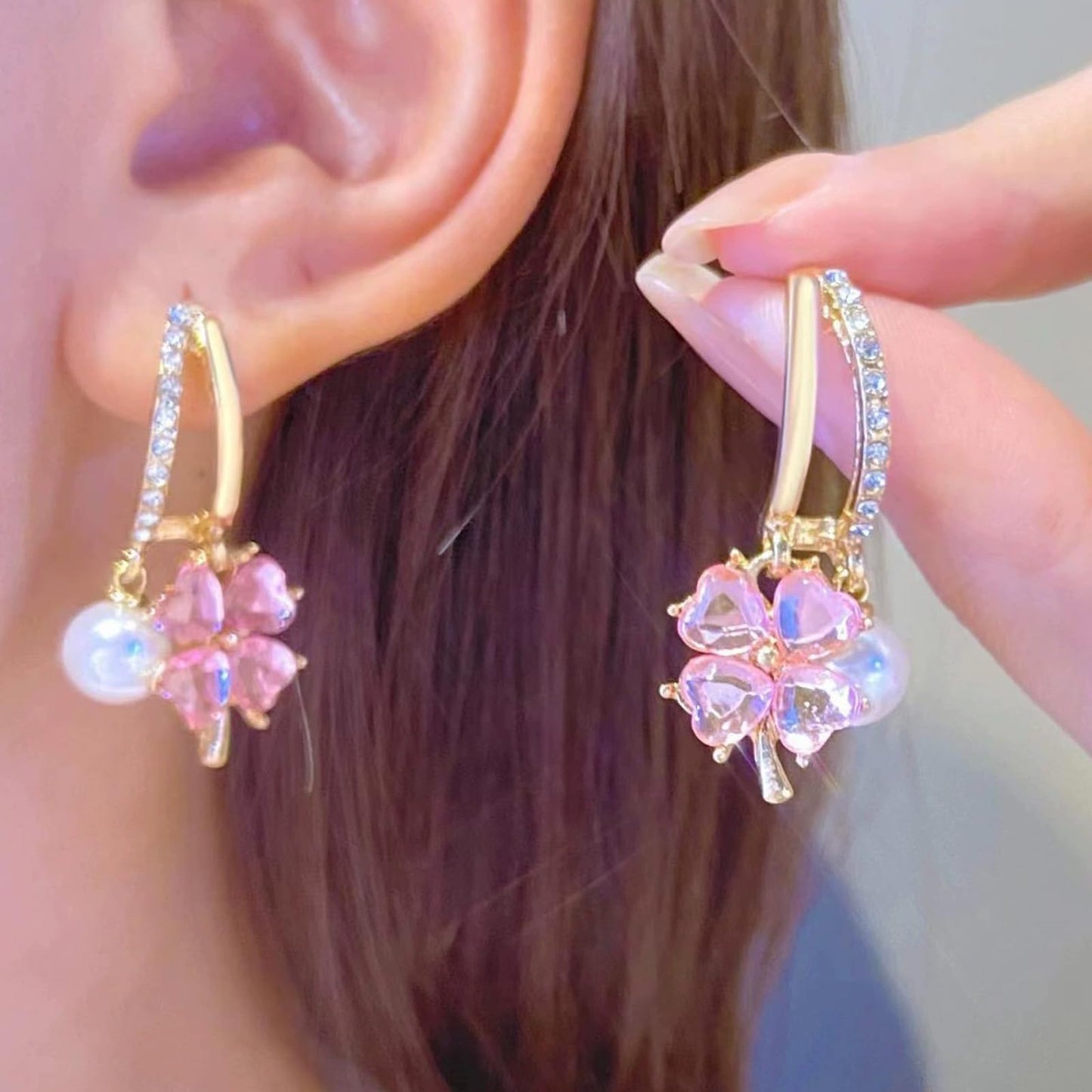 Lymphatic Earrings for Women Silver Zircon Hoop Huggie Earrings Dainty Fashion Jewelry Gifts
