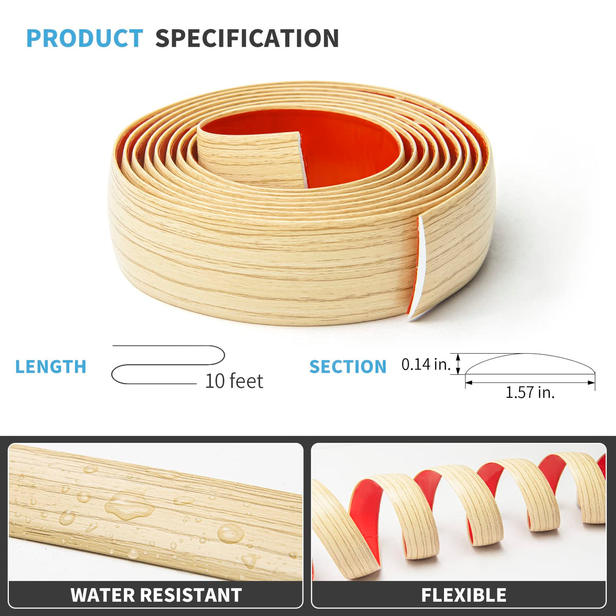 10 ft Floor Transition Strip (10 Foot)