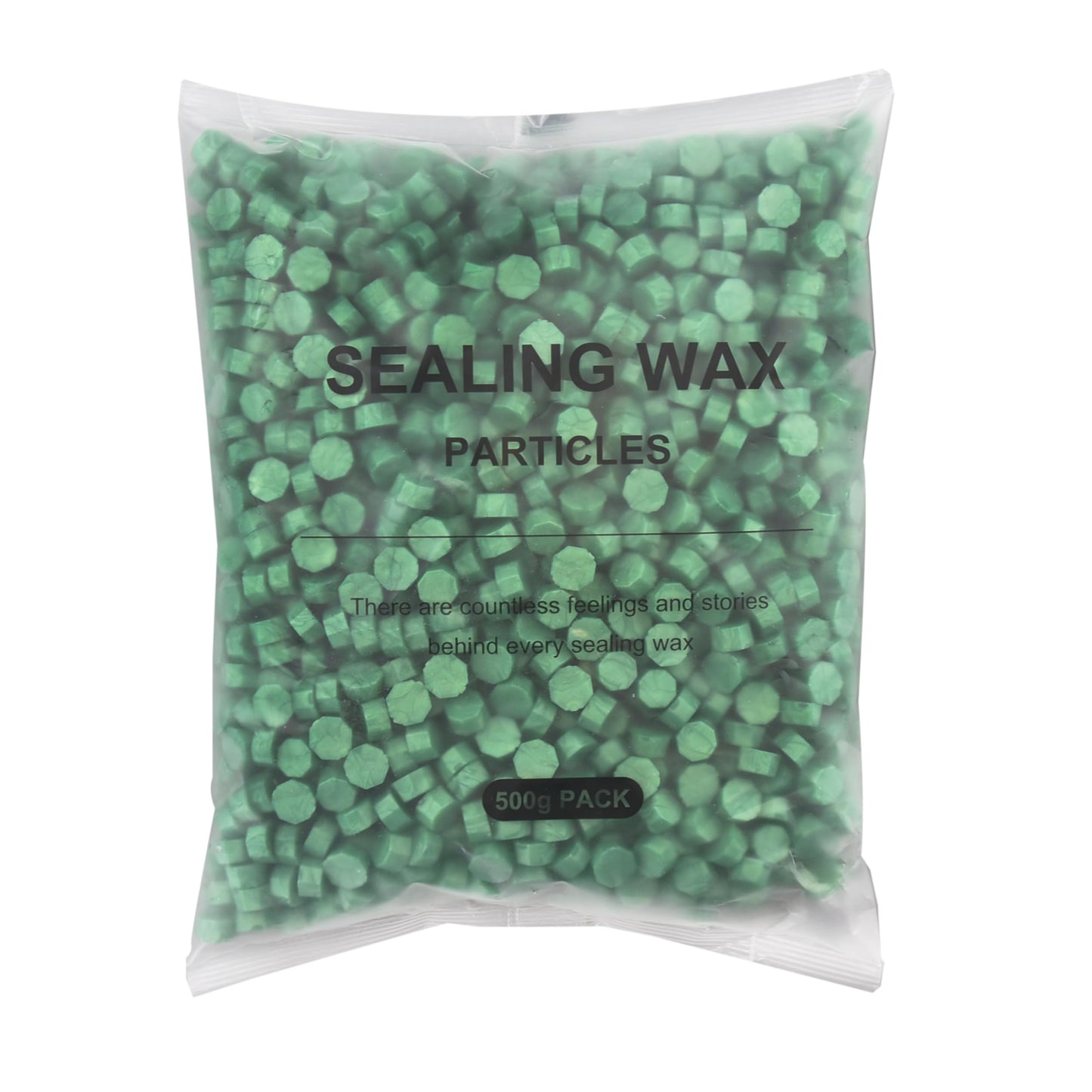 Mceal Sealing Wax Beads,Octagon Shape Wax Seal (Grass Green, 1600Pcs)