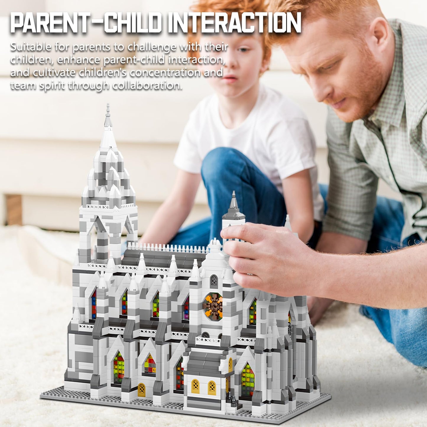 YCJZXMS Miniature Building Blocks Cologne Cathedral Model Set (3598 Pieces) - Building Toys, Suitable for Children and Adults as Gifts